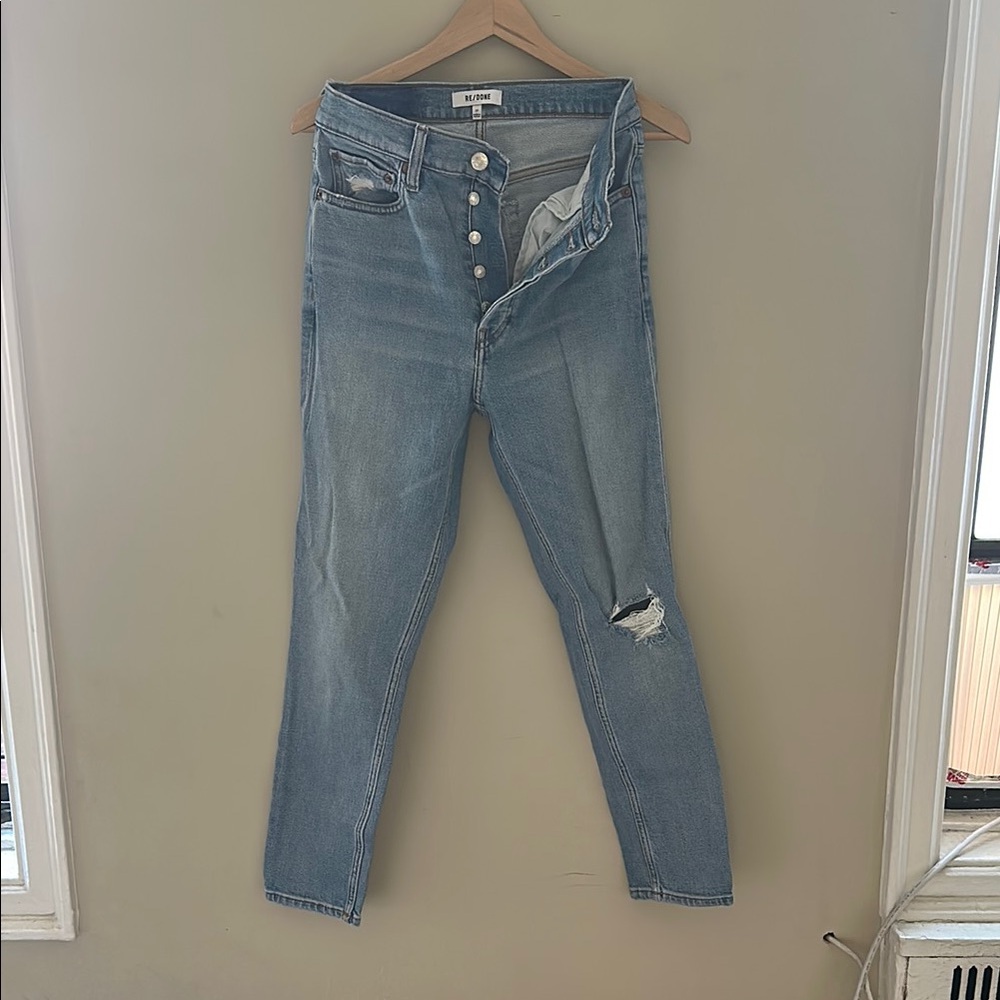 RE/done button fly Women's Jeans